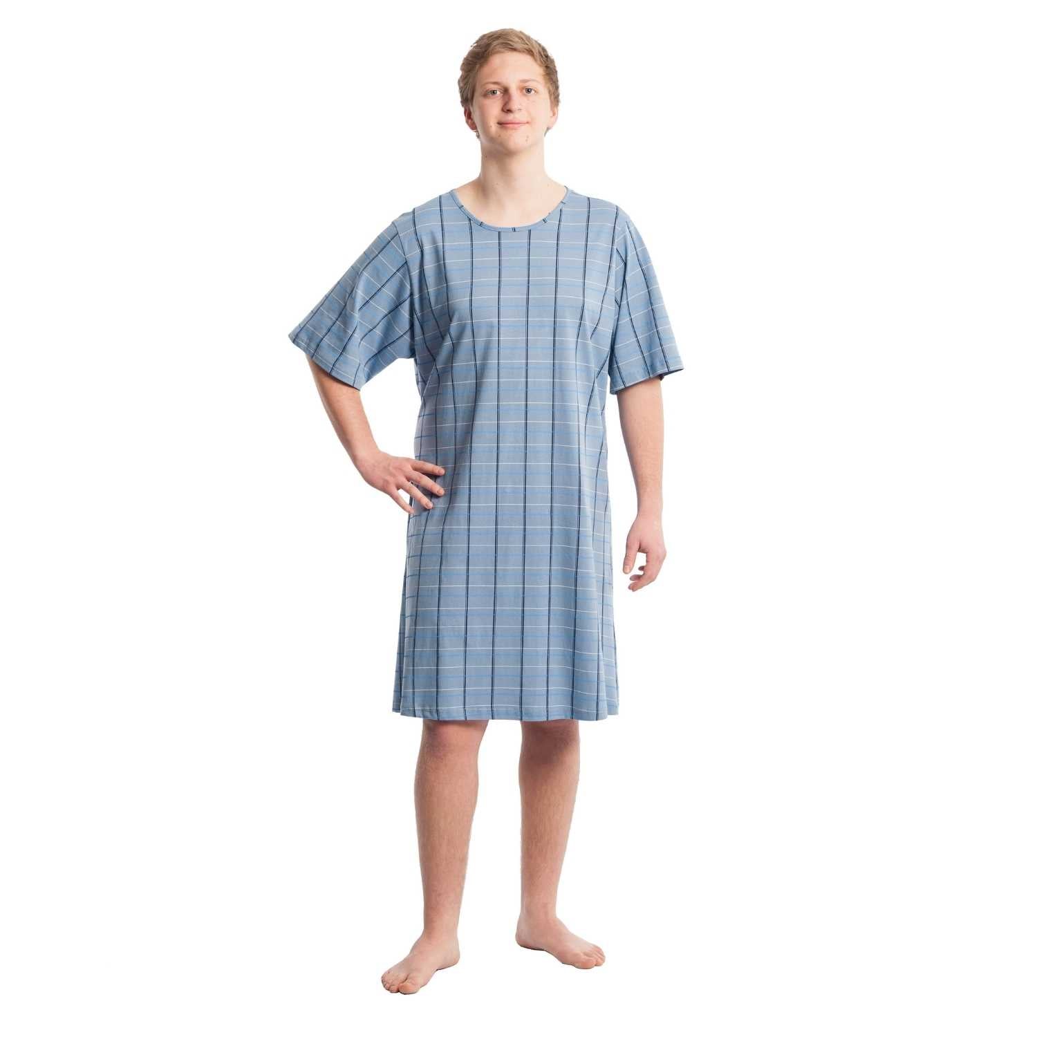 Suprima 4079, Pflegehemd für Herren zum Binden, 1/2 Arm - versch. Farben, Gr. M/L & XL/XXL